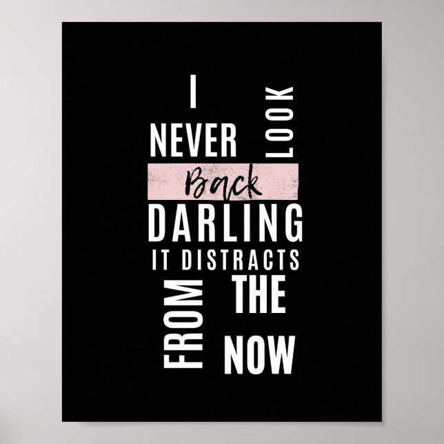 Inspiring Motivation: Black Poster with Bold Quote (Front)