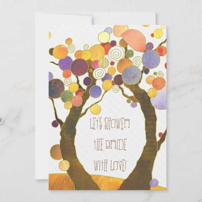 Inspiring Nature Love Trees Bridal Shower Invitation (Front)