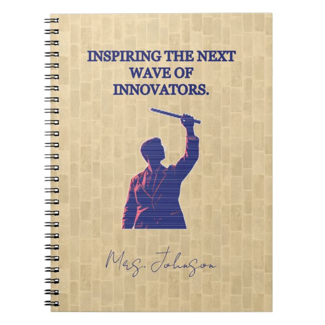 Inspiring Next Wave Of Innovators Science Teacher Notebook (Front)