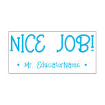 [ Thumbnail: Inspiring "Nice Job!" Tutor Feedback Rubber Stamp ]