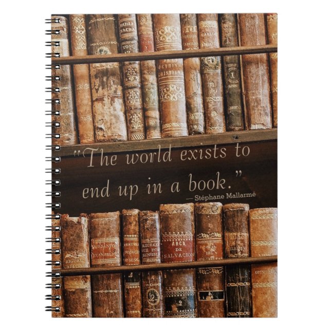 Inspiring Old Book Quote (Front)