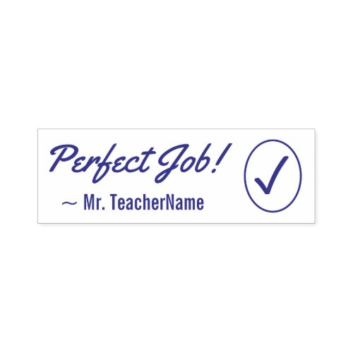 Inspiring Perfect Job  Custom Instructor Name Self_inking Stamp