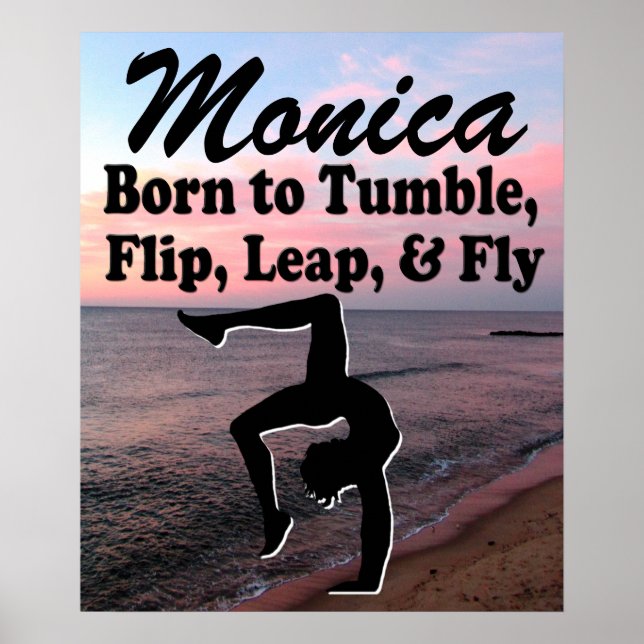 INSPIRING PERSONALIZED GYMNASTICS POSTER (Front)