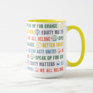 Inspiring Phrases Pattern Mug