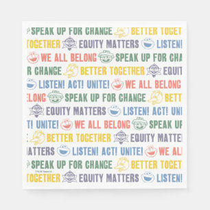 Inspiring Phrases Pattern Napkins