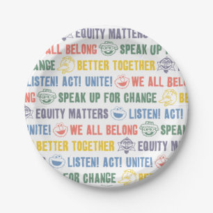 Inspiring Phrases Pattern Paper Plates