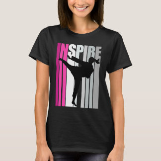 Inspiring Pink Karate Birthday Vintage Distressed T-Shirt