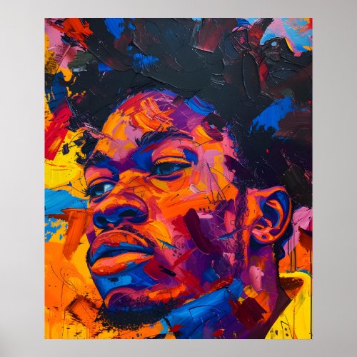 Inspiring Portraits African American Man  Poster