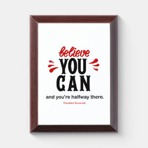 Inspiring Presidential Famous Quote Award Plaque