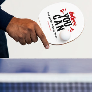 Inspiring Presidential Famous Quote Ping Pong Paddle