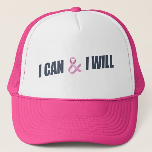 Inspiring Quote Breast Cancer Awareness  Hat