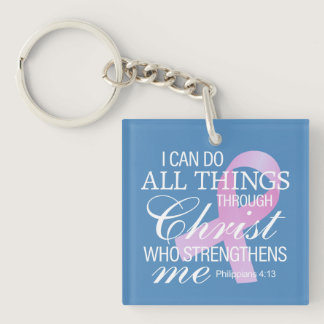 Inspiring Quote Breast Cancer Awareness | Keychain