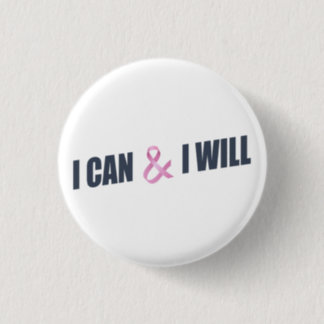 Inspiring Quote Breast Cancer Awareness Pin Button