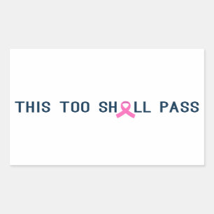 Inspiring Quote Breast Cancer Awareness Sticker