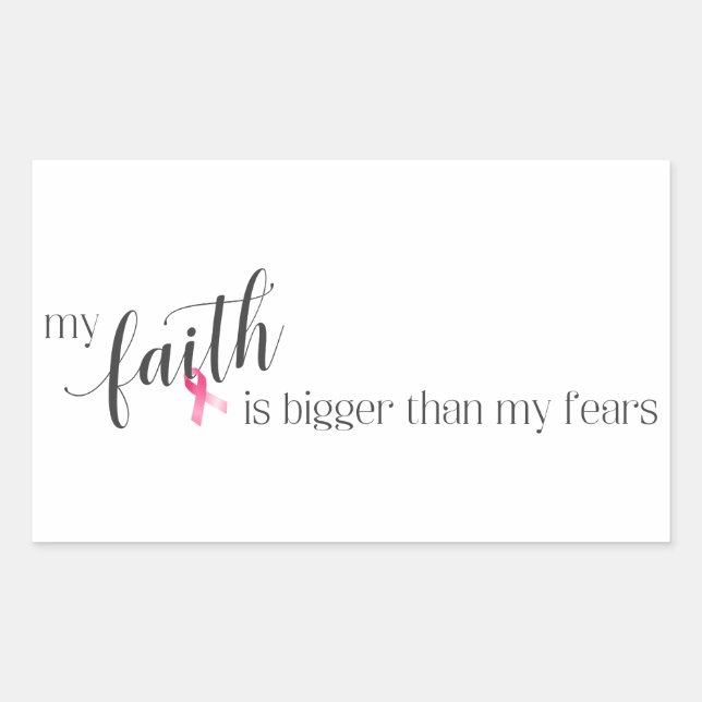 Inspiring Quote Breast Cancer Awareness | Sticker (Front)
