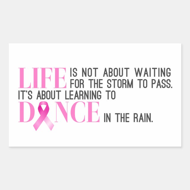 Inspiring Quote Breast Cancer Awareness | Sticker (Front)