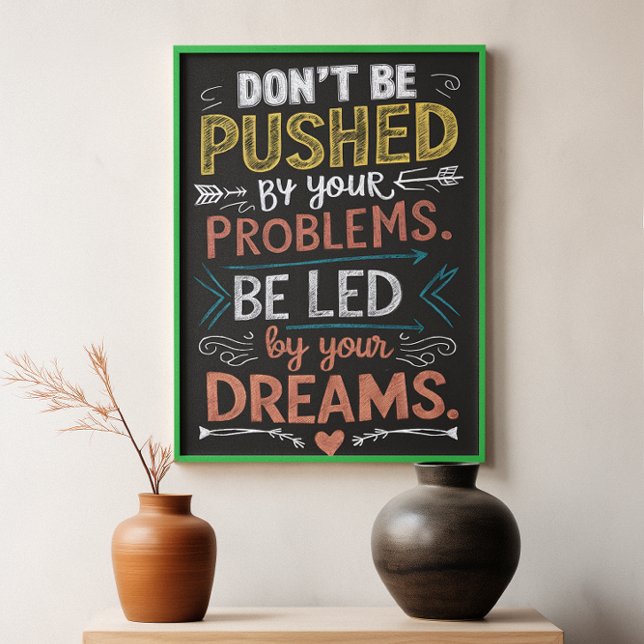 Inspiring Quote: Don't Be Pushed by Your Poster (Creator Uploaded)