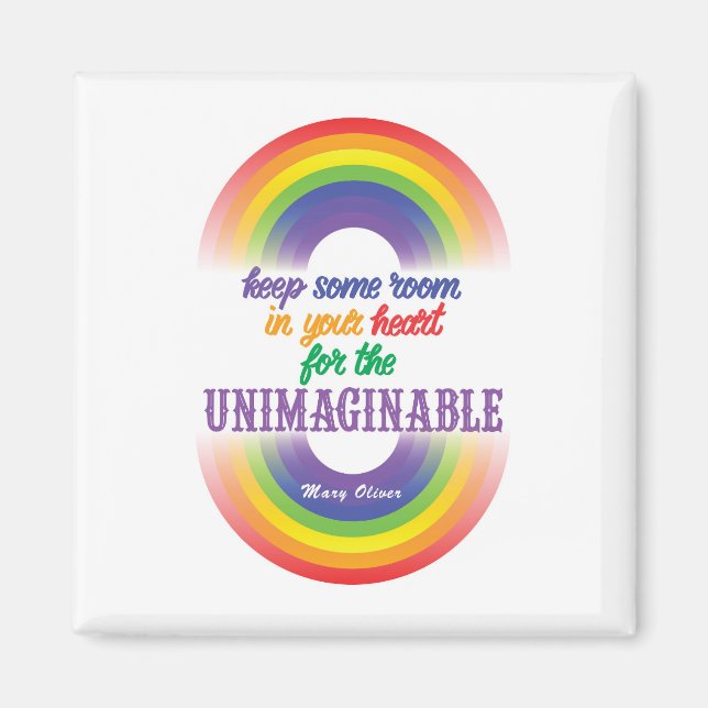 Inspiring Quote Magnet (Front)