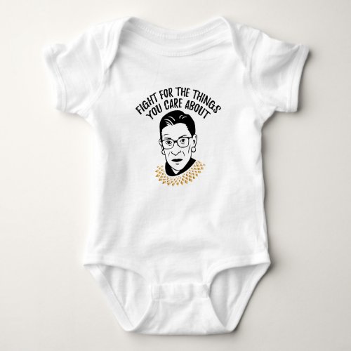 Inspiring Quote _ Ruth Bader Ginsburg Baby Bodysuit