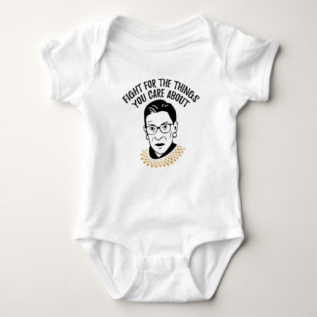 Inspiring Quote - Ruth Bader Ginsburg Baby Bodysuit (Front)