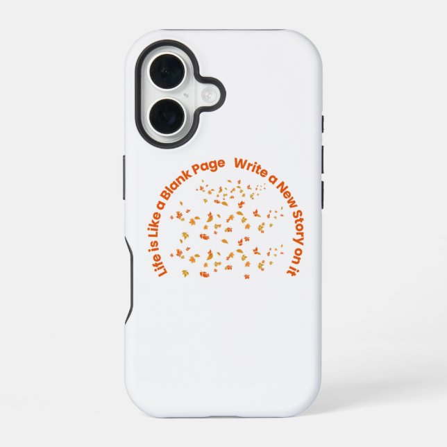 Inspiring Quote typography Iphone Case (Back)
