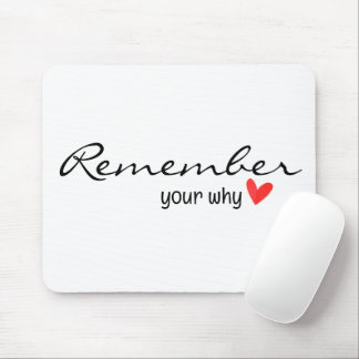 Inspiring Quote With Red Heart Mouse Pad