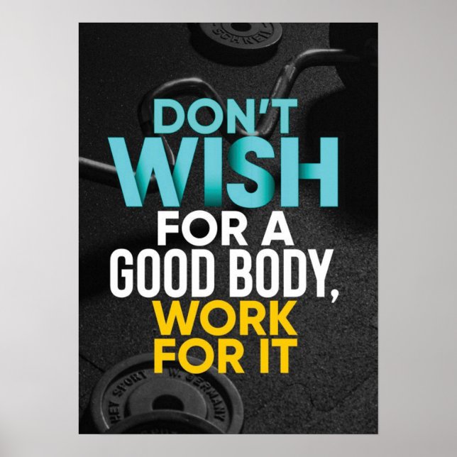 Inspiring Quote - Workout Motivational Poster (Front)