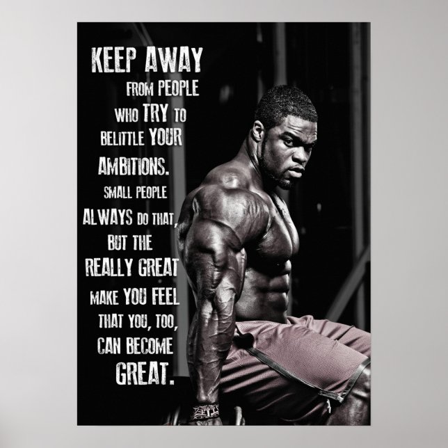 Inspiring Quote - Workout Motivational Poster (Front)