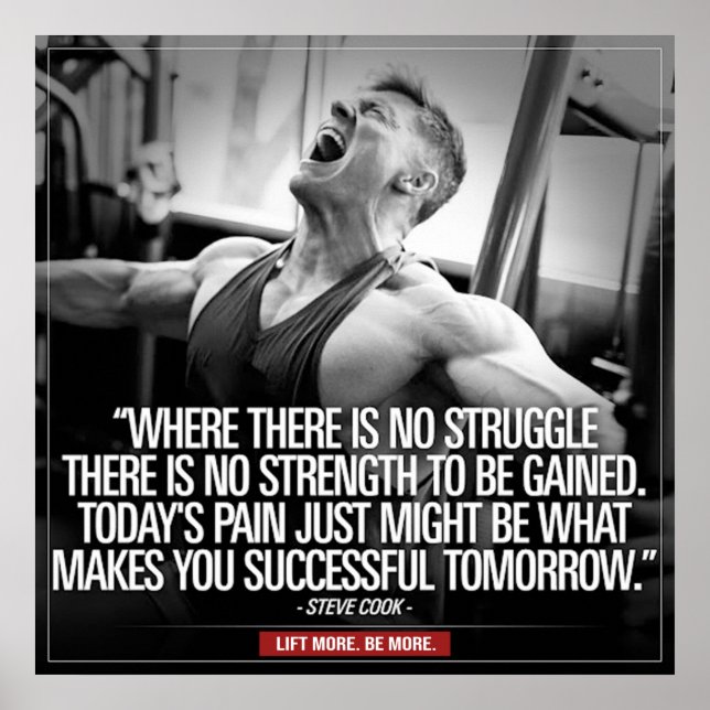 Inspiring Quote - Workout Motivational Poster (Front)