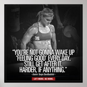 Inspiring Quote - Workout Motivational Poster