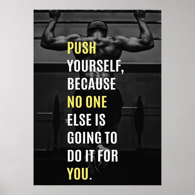 Inspiring Quote - Workout Motivational Poster (Front)
