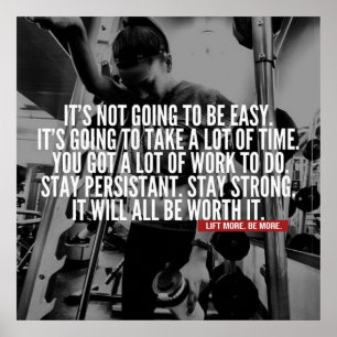 Inspiring Quote - Workout Motivational Poster