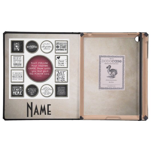 Inspiring Quotes Case For iPad (Inside)