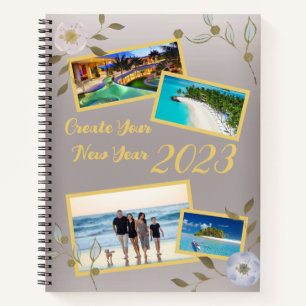 Inspiring Silver Creative Vision Board Photos 2023 Notebook