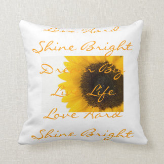 Inspiring Sunflower Word Pillows