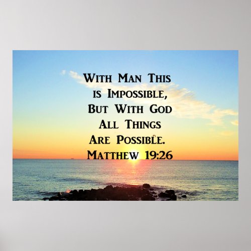 INSPIRING SUNRISE MATTHEW 1926 DESIGN POSTER