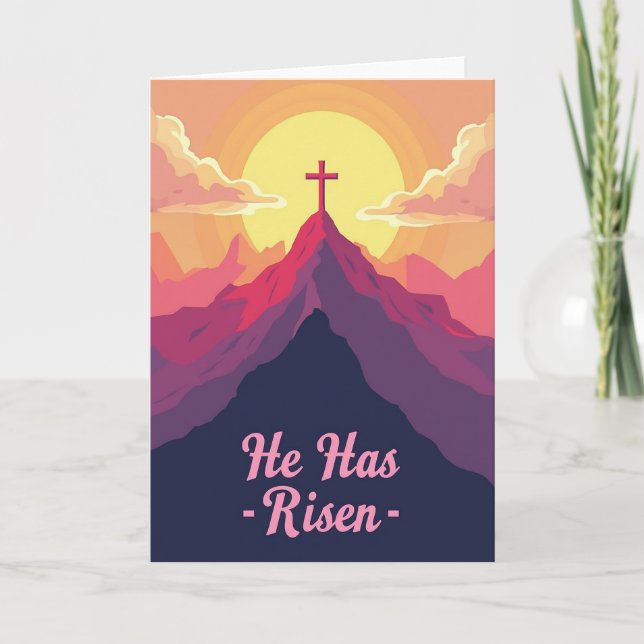 Inspiring Sunrise Scene Card (Front)