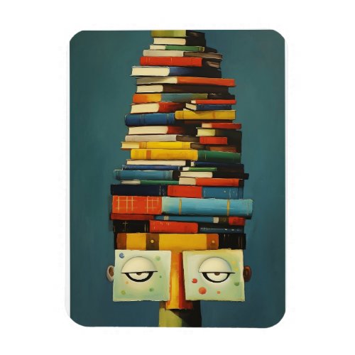Inspiring Surreal Abstract Book Lover Magnet