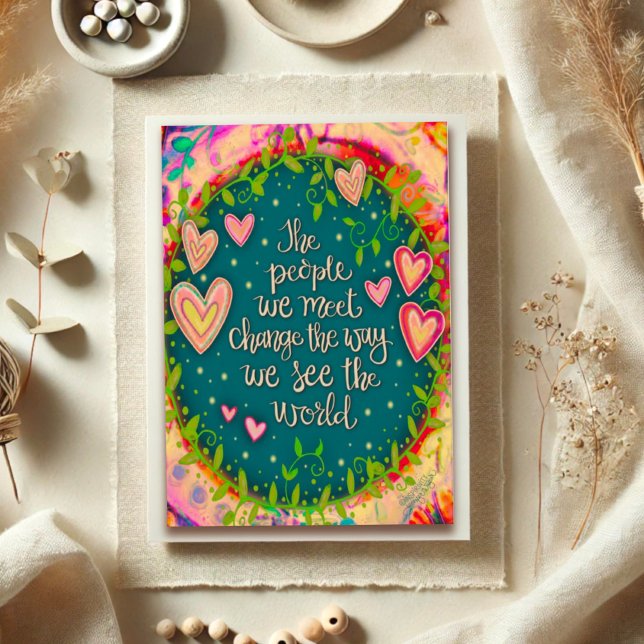 Inspiring The People We Meet Quote Inspirivity Card (Creator Uploaded)