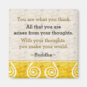 Inspiring Thought Buddha Quote Magnet