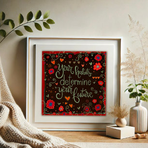 Inspiring Vintage Habits Future Quote Inspirivity Poster