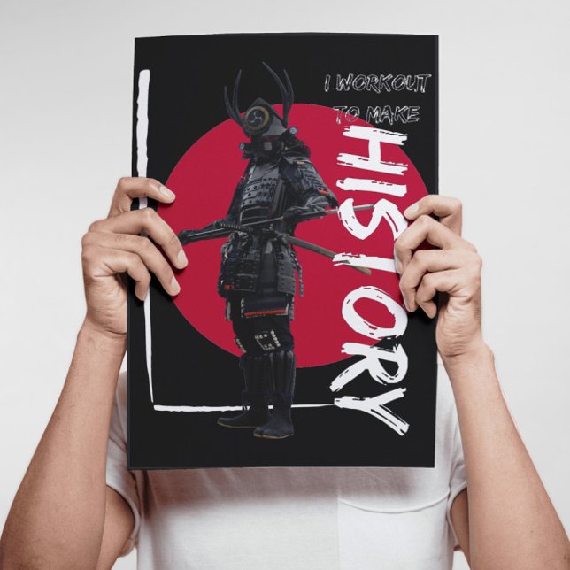 Inspiring Vintage Red Sun Japanese Samurai Warrior Poster (Creator Uploaded)