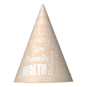Inspiring Wishes Personalized Names or Words Party Hat