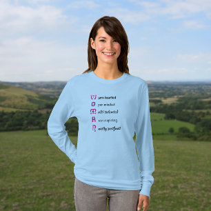 Inspiring WOMAN text T-Shirt