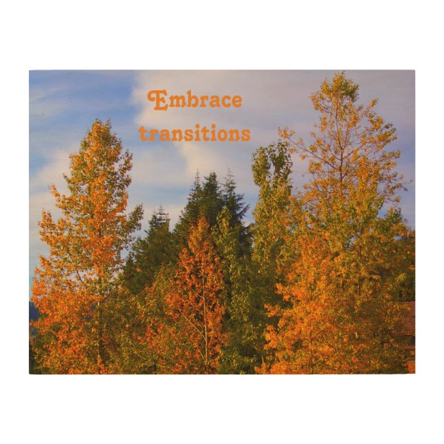 inspiring wood wall art, mountain forest art (Front)