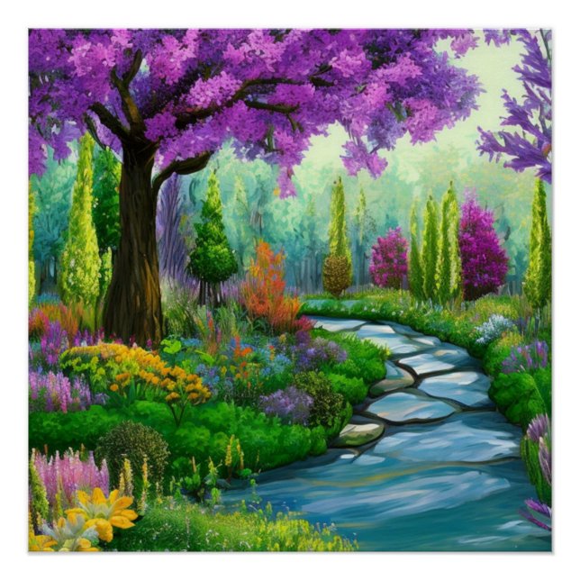Inspiring woodland landscapes poster (Front)
