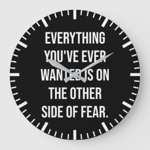 Inspiring Words - Motivational Large Clock