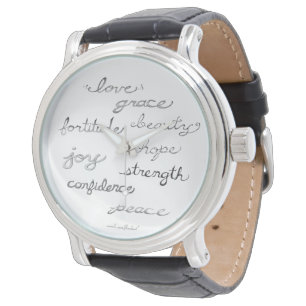 Inspiring Words Watch (Without Numbers)