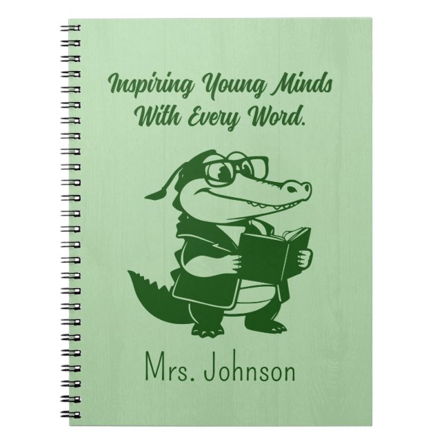 Inspiring Young Minds English Teacher Design Notebook (Front)