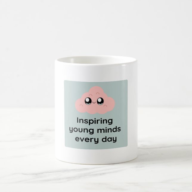 Inspiring Young Minds Every Day Cute Cloud Mug (Center)